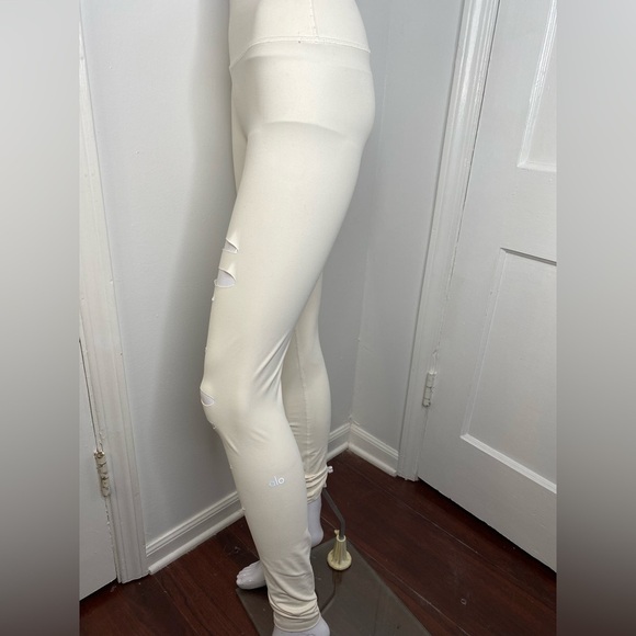 ALO Warrior High Waisted Ripped Leggings Pictured AS IS - Picture 9 of 13